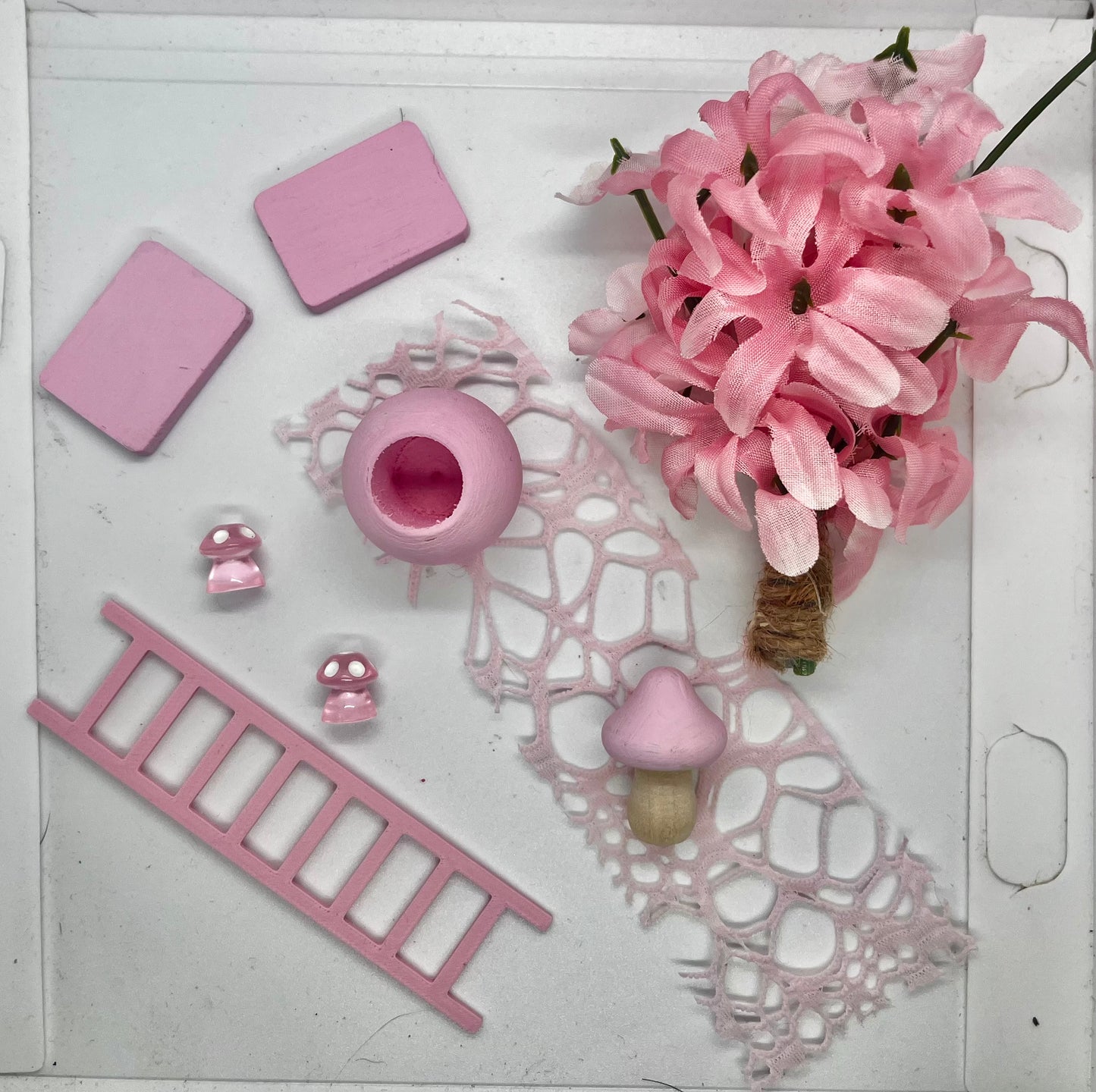 Pale pink enclosure diy set